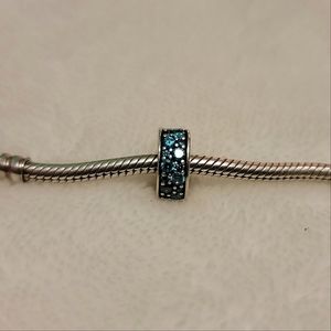 Teal Pandora clasp spacer